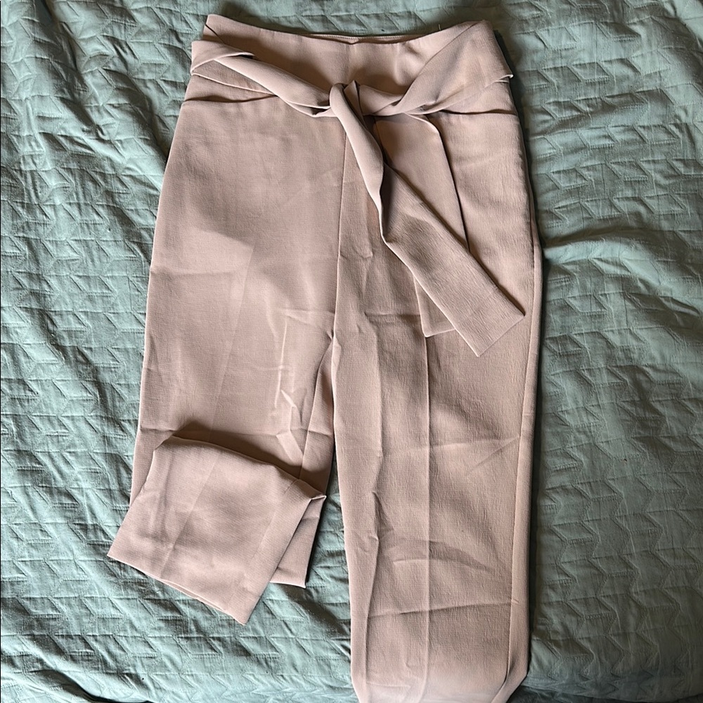 Wilfred Tan Wrap Midi Pants for Work